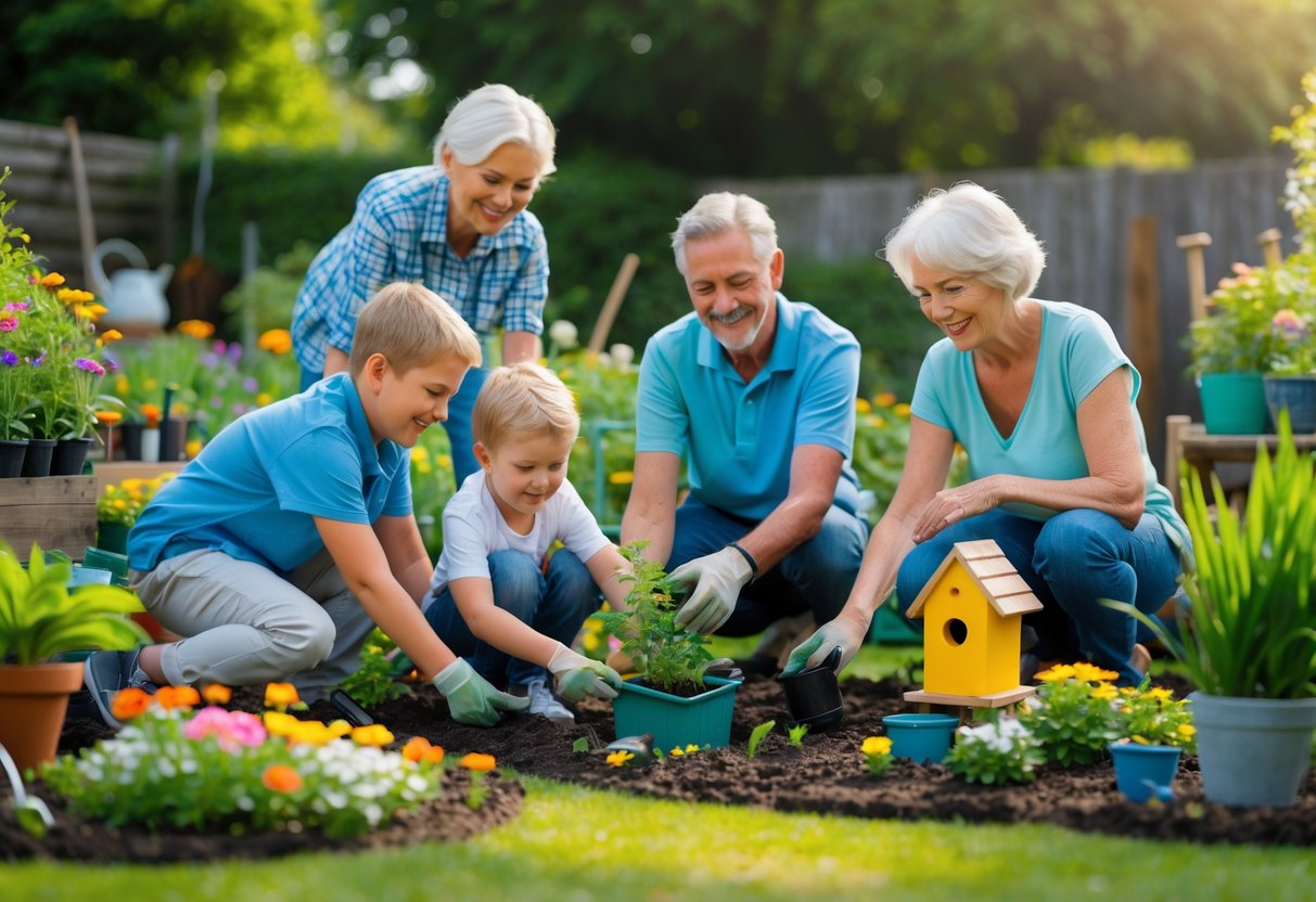 Familienfreundlicher Garten: Gemeinsame Projekte für Drei Generationen
